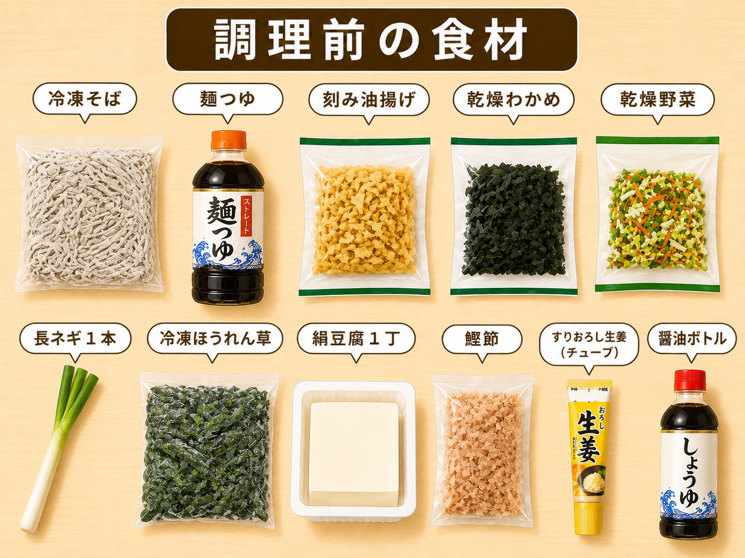調理前の食材